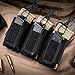 EXCELLENT ELITE SPANKER Open-Top Single/Double/Triple Molle Mag Pouch for M4 M14 M16 AK AR Elastic Rifle Magazines for Pistol Mag Pouch(Black)