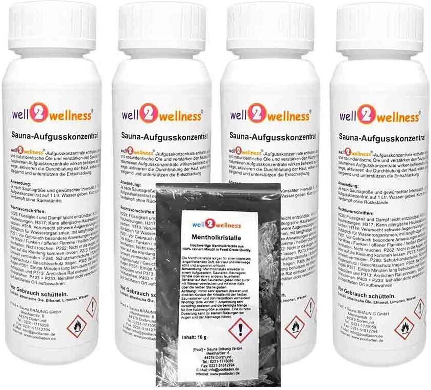 well2wellness Huile essentielle de sauna Essence concentré de Sauna
