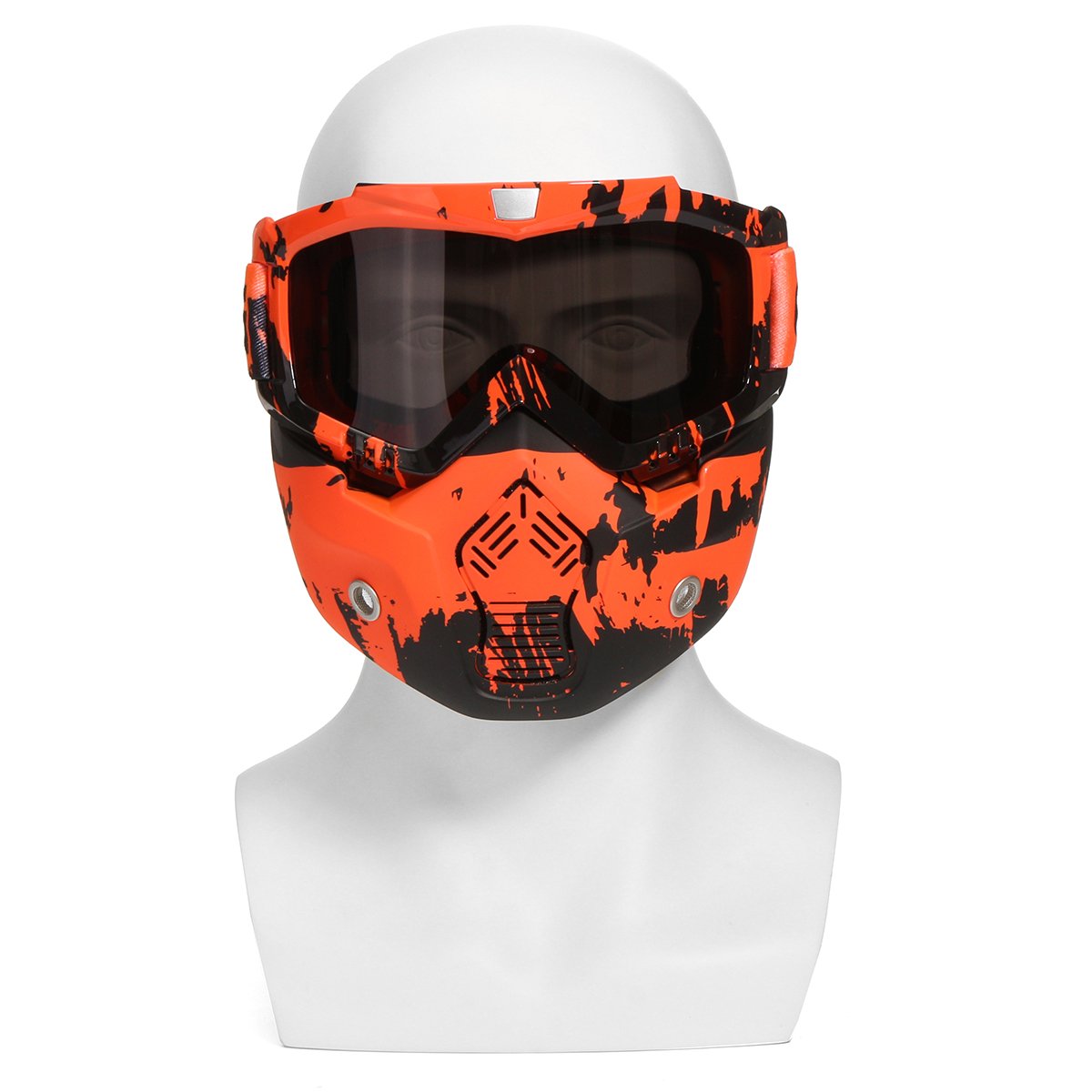 Acheter Masque modulaire lunettes détachables casque de course de moto visage de protection
