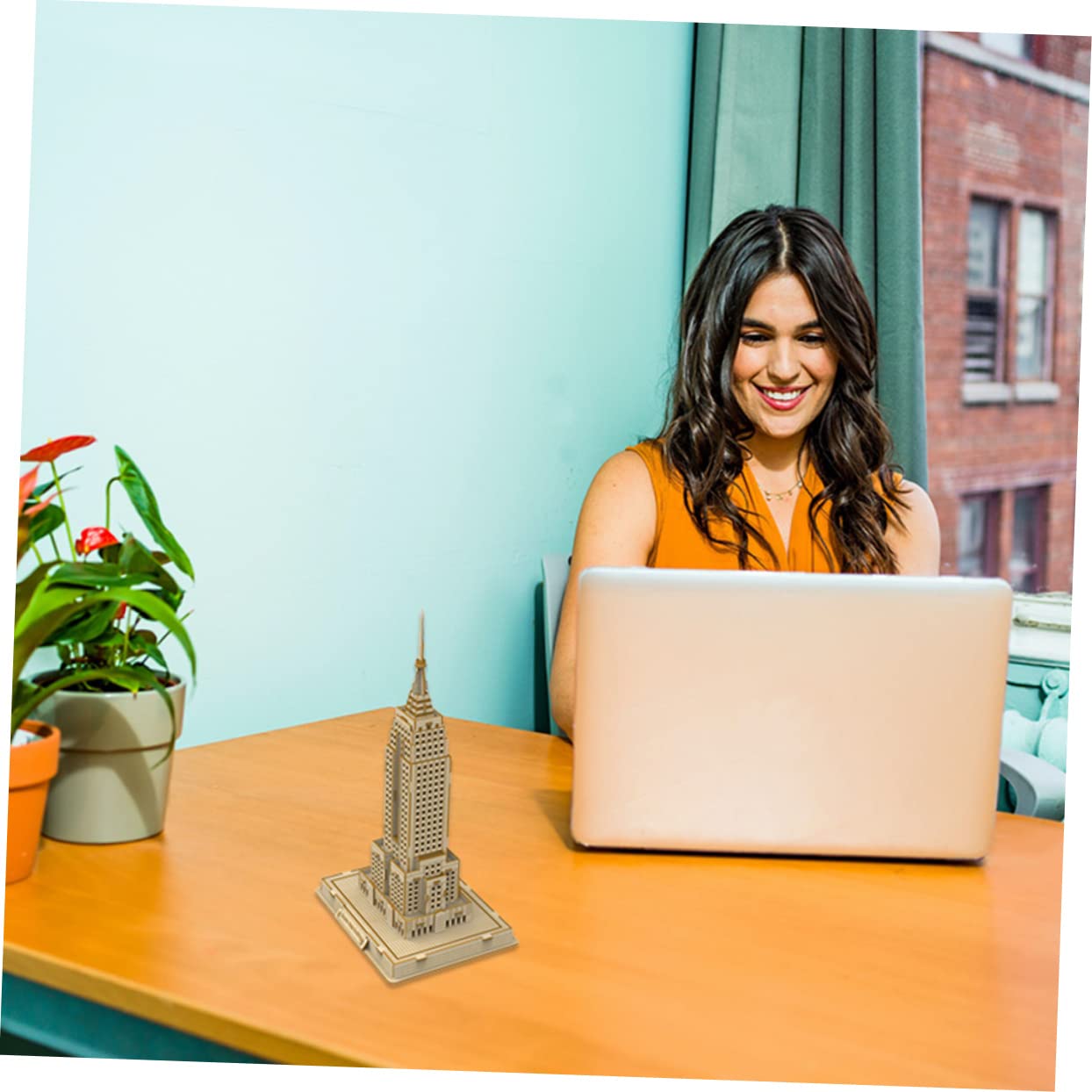BESTonZON Puzzle 3D en Bois Soi-même pour Garçon Et Filles Et Adolescents, Modèle Bâtiment Célèbre De New York, Éducatif Et Décoratif, Jeu Créatif Et Manuel, Présent Pédagogique
