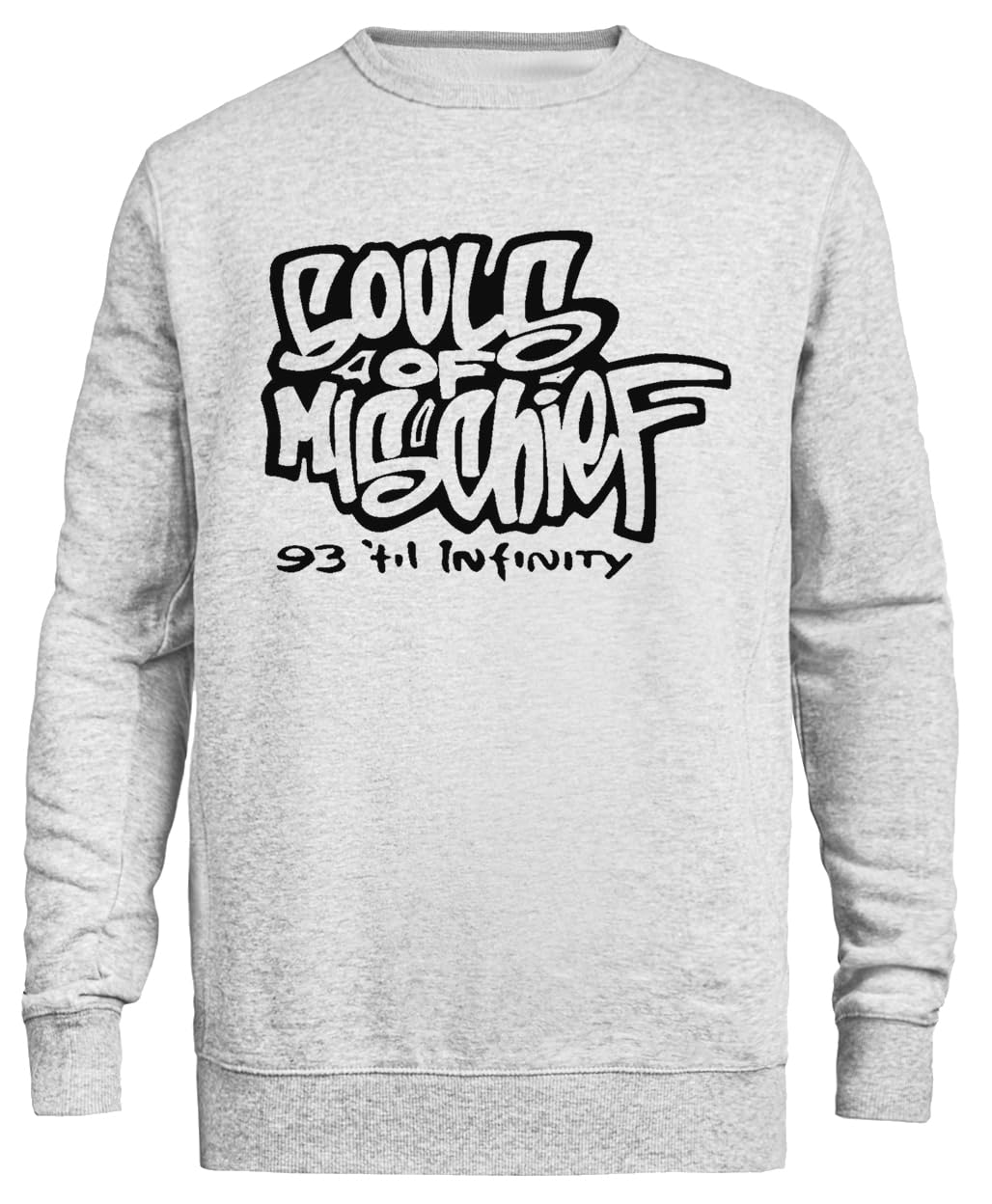 Souls of Mischief Logo Design Felpa Unisex Grigia Girocollo Eco-Friendly