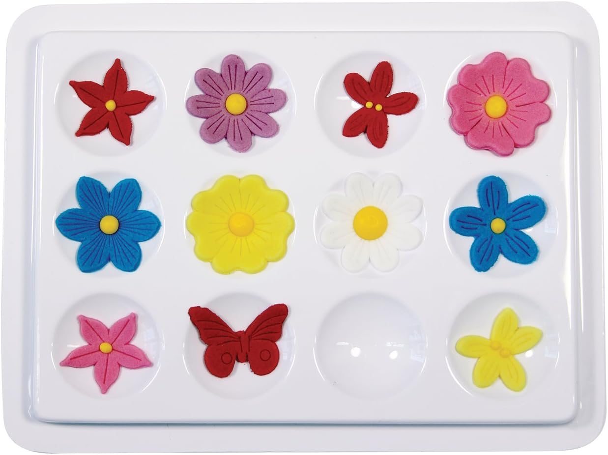 PME 109SE054 JEM Blossom / Petal Former for Sugarcraft Flowers, White, 18 x 2 x 28 cm