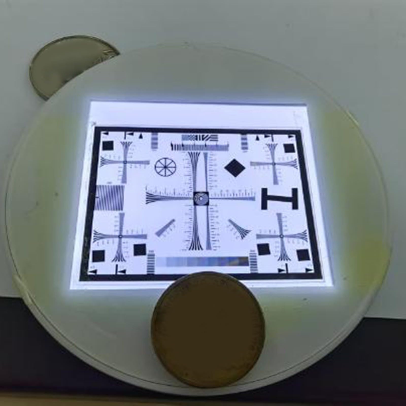 Microscopio LED Illuminatore Trasmissivo Base Luce Base Stand Con Cavo USB Per Vetrini Microscopio LCD Digitale (A)