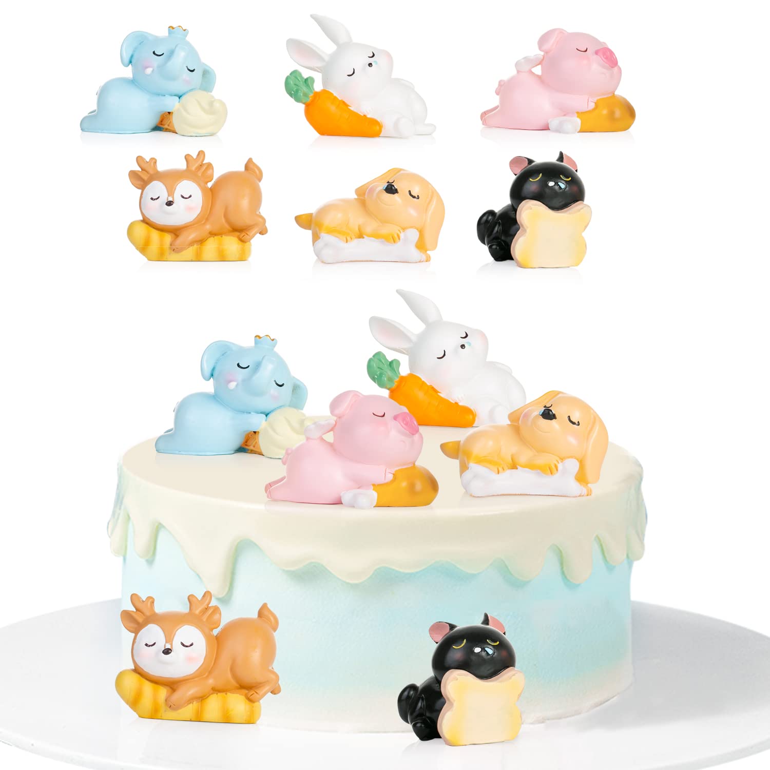 Hirsch Figuren Für Torten & Kuchen – 6-teiliges Set Als Süße Waldtier-Deko Für Geburtstag & Feiern