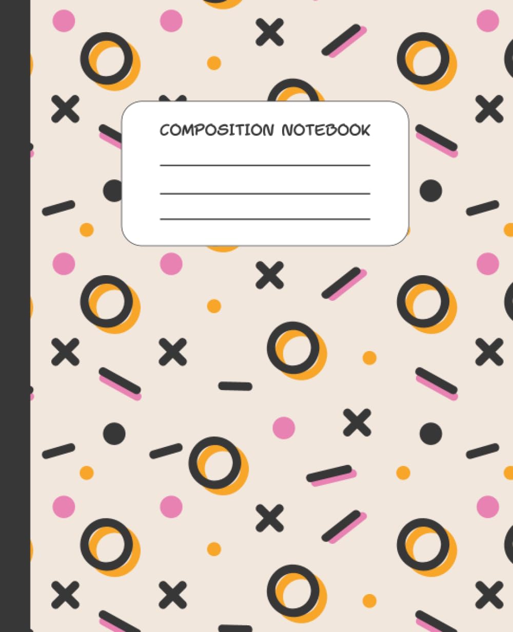 Composition Notebook: Fun art elements Aesthetic Journal for Kids and Adults | College Ruled | Left Margin | 110 Pages | 7.5 x 9.25"