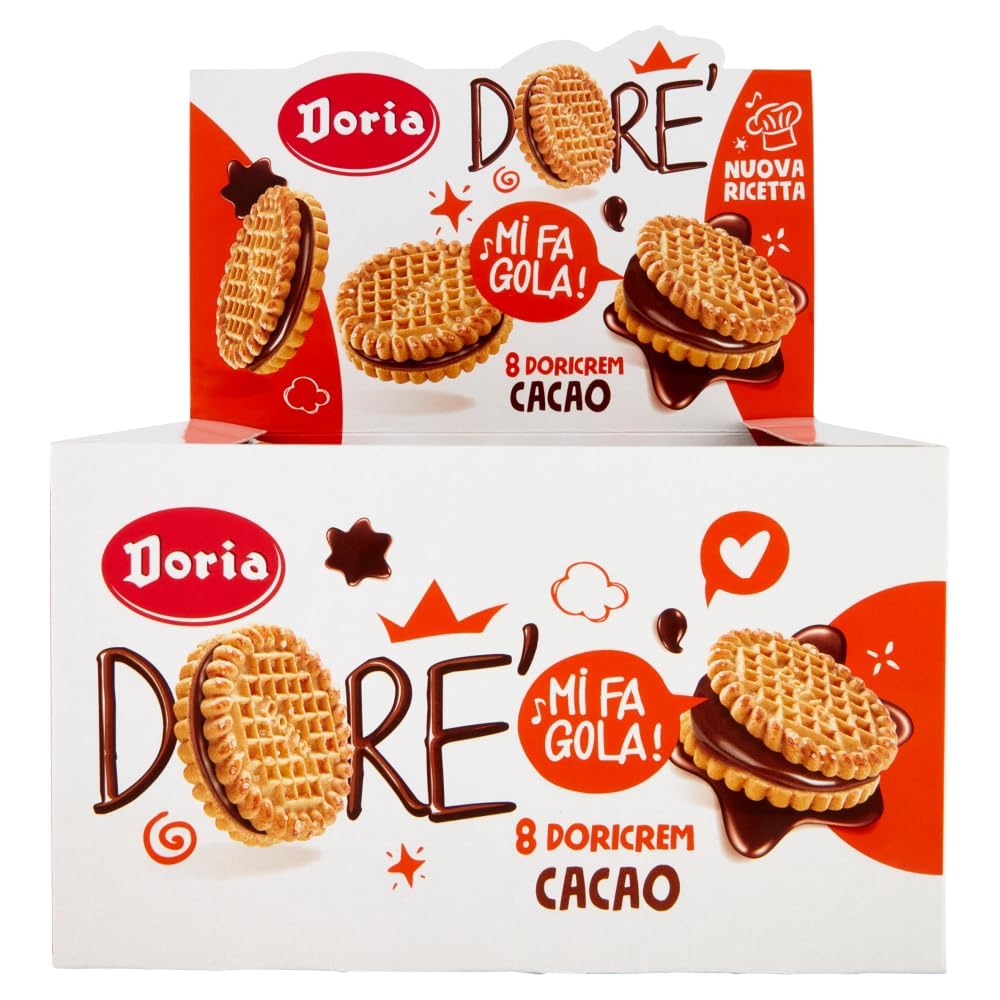 Italian Gourmet Dorè Biscotti Frollini al Cacao 60 x 75g Mürbekekse gefüllt