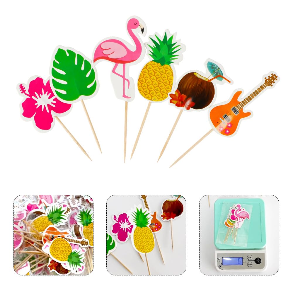 Amazon｜siawadeky ハワイアン カクテルピック 72個セット おしゃれ 夏