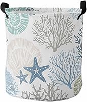 Vista 13 de Boho Western - Cesta de lavandería grande, bolsa plegable con asas de fácil transporte, canasta independiente plegable impermeable de 16.5 x 17