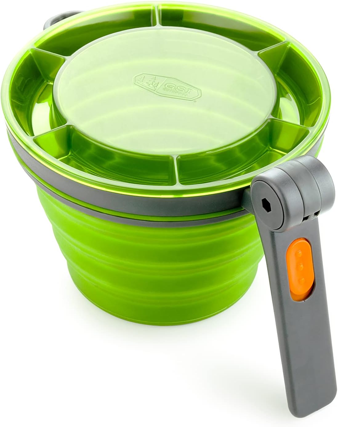 GSI Outdoors Fairshare Mug, 22 Ounce Collapsible Mug for Camping, Trail, Travel or Office - Green
