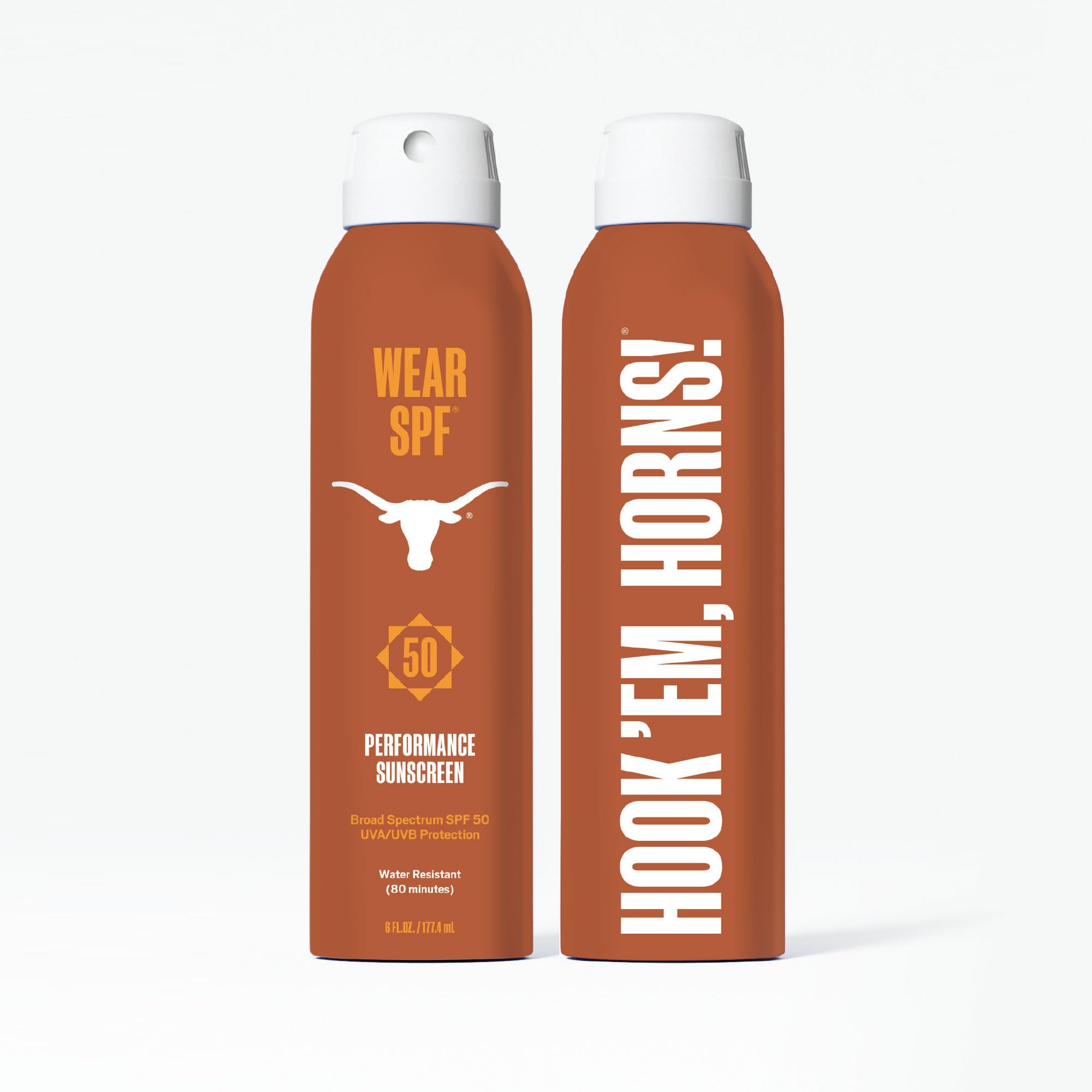 University of Texas Longhorn WearSPF 50 Performance Sport Sunscreen Spray 6 Fl oz