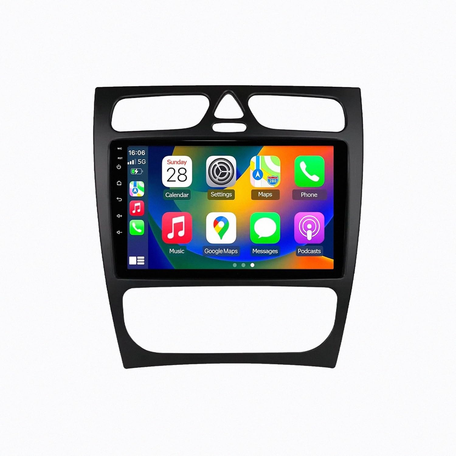 Pantalla Carplay para Mercedes Benz C con Mirror Link inalámbrico y Bluetooth 8