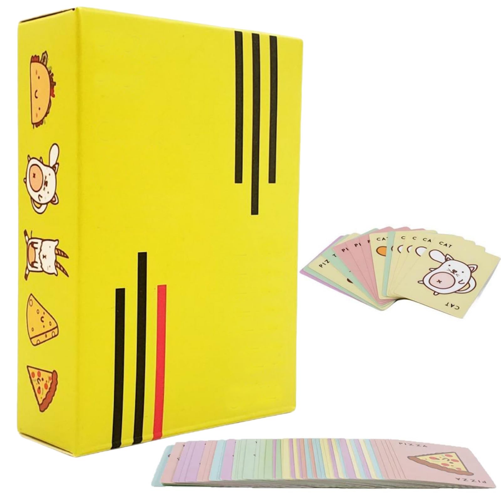 YouthLoxus Goat Cat Taco Cheese Pizza Card Game, Kids Toys Play Time, Family Card Game, Ages 8+ | 2-8 Players | 10-30 Minute Playing Time