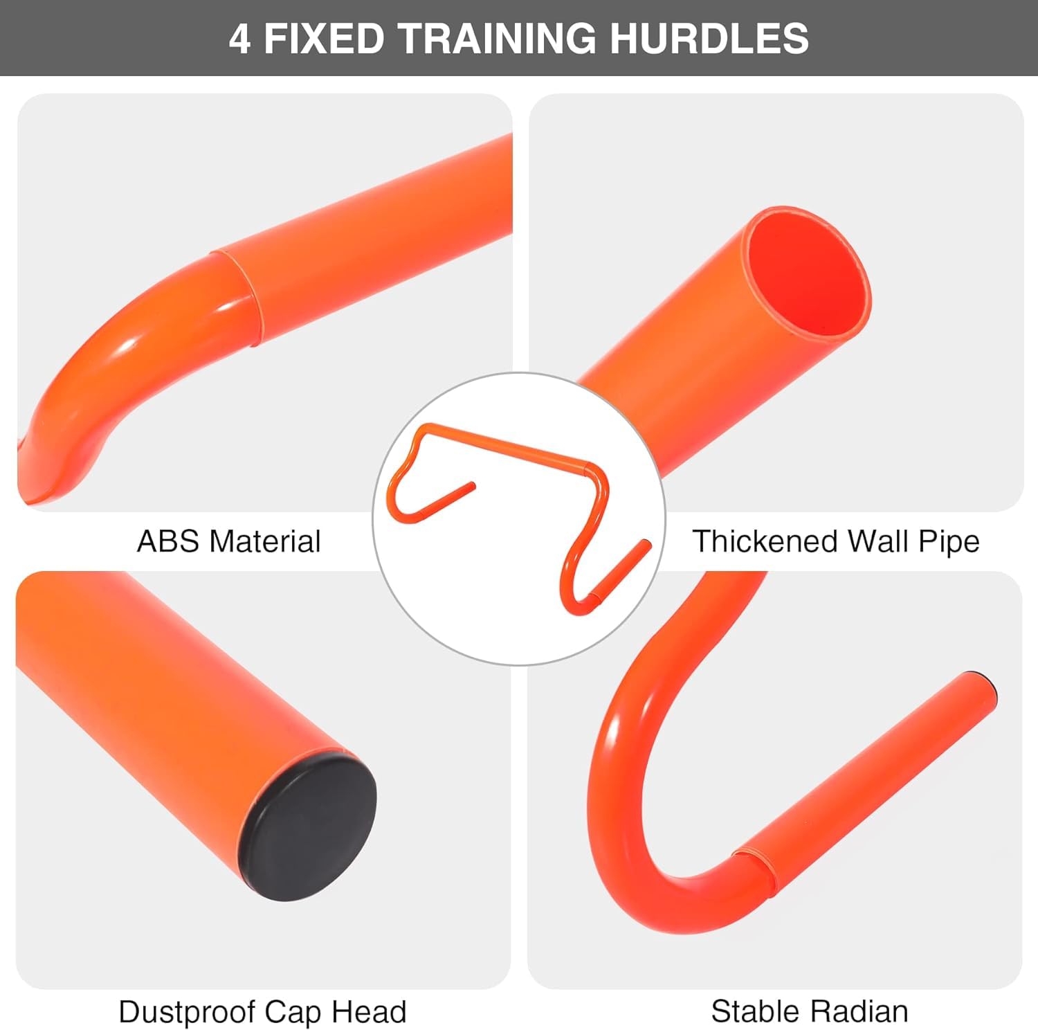 REDCAMP Fußball Trainingszubehör Kinder beinhaltet Agility Leiter, Sprung Seil, Agility Hürden, Disc Cones, Fußball Training Ausrüstung mit Tasche für Junge Erwachsene