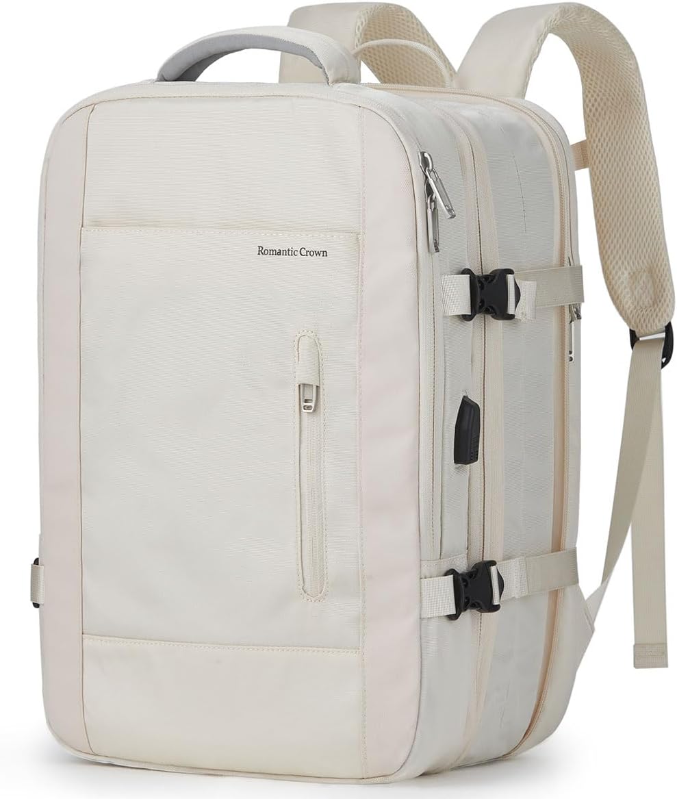 Mochila de Viagem Expansivel Masculina Feminina, Mochila Para Notebook Executiva Impermeável Reforçada Cabo USB,Mochilas Trabalho Escola Viagens Presente