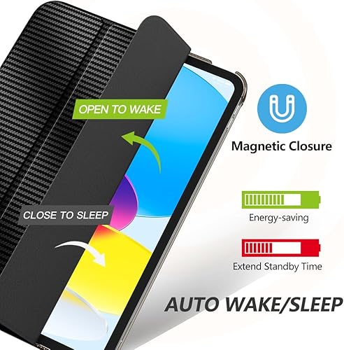 Vista 247 de MoKo Funda para iPad (A16) de 11ª generación de 11 pulgadas 2025, funda para iPad de 10.9 pulgadas 2022, carcasa trasera translúcida de Plateado