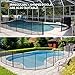 VINGLI Swimming Pool Fence 4Ft x 108Ft, Ground Safety Fencing, Black