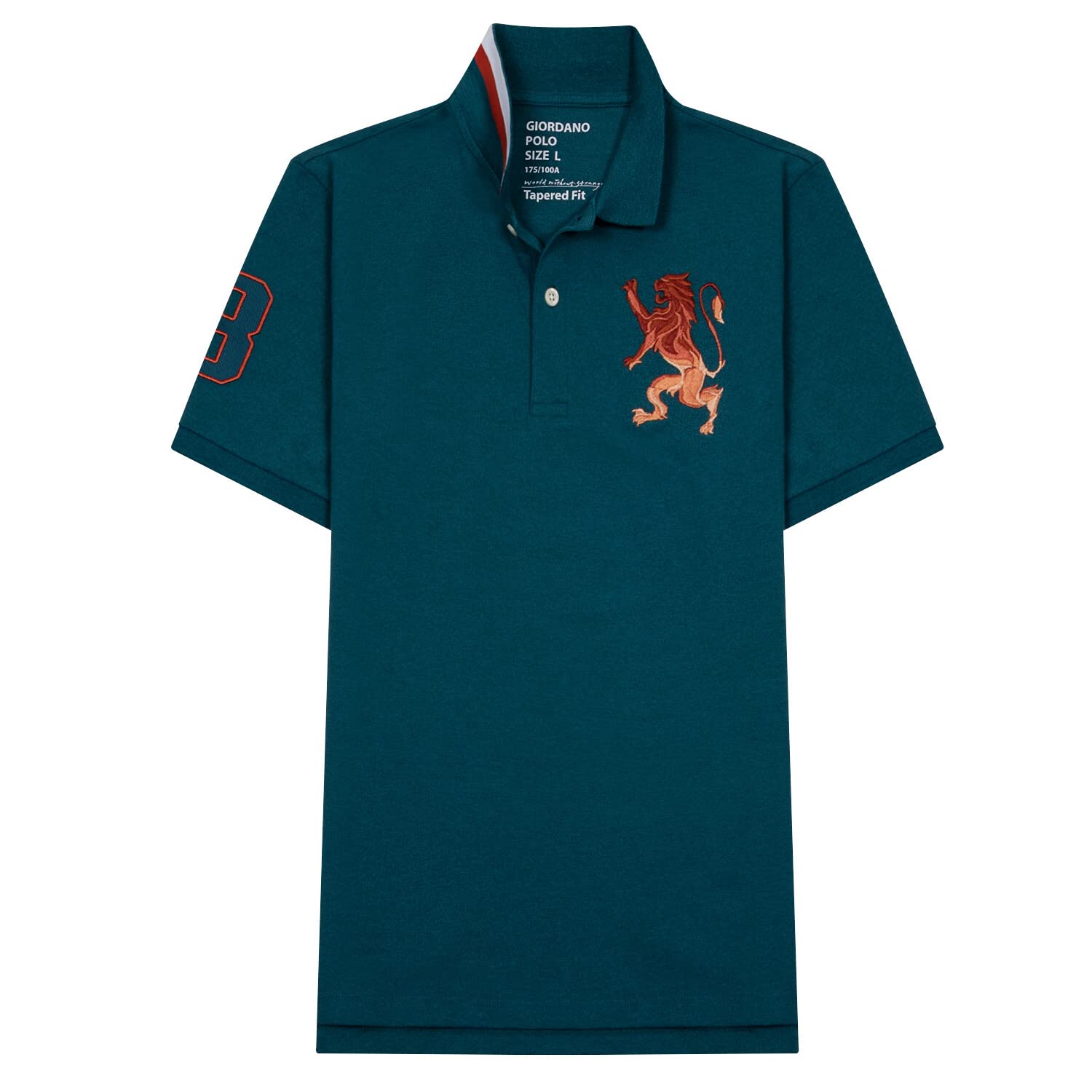 GiordanoMen's 3D Lion Polo