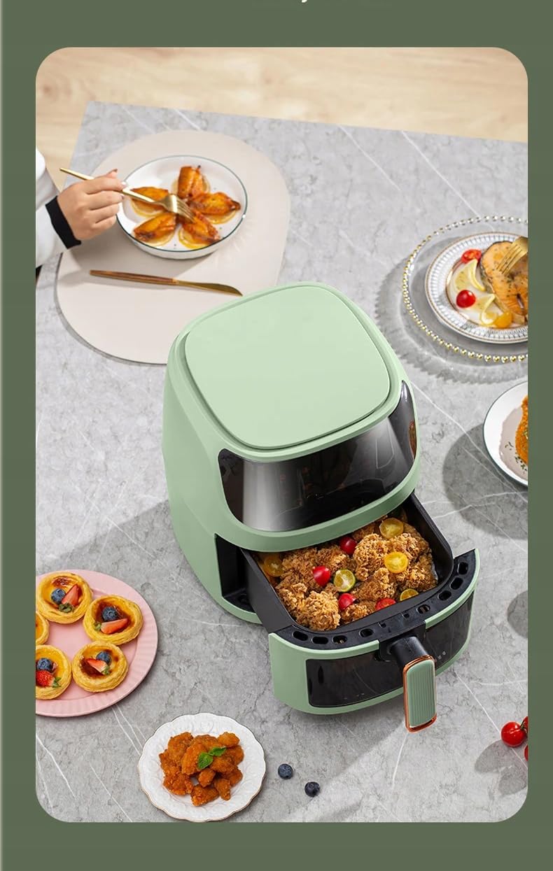 FRYTKOWNICA BEZTŁUSZCZOWA AIR FRYER LINBOX ZIELONA
