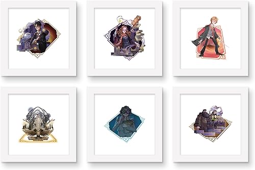 Trends International Gallery Pops Harry Potter: Magic Awakened - Paquete de arte de pared con personajes de Hogwarts (paquete de 6)