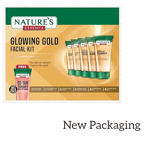 Miniatura 6 de Nature's Essence - Kit facial dorado brillante, 17.64 oz (5 x 3.53 oz)