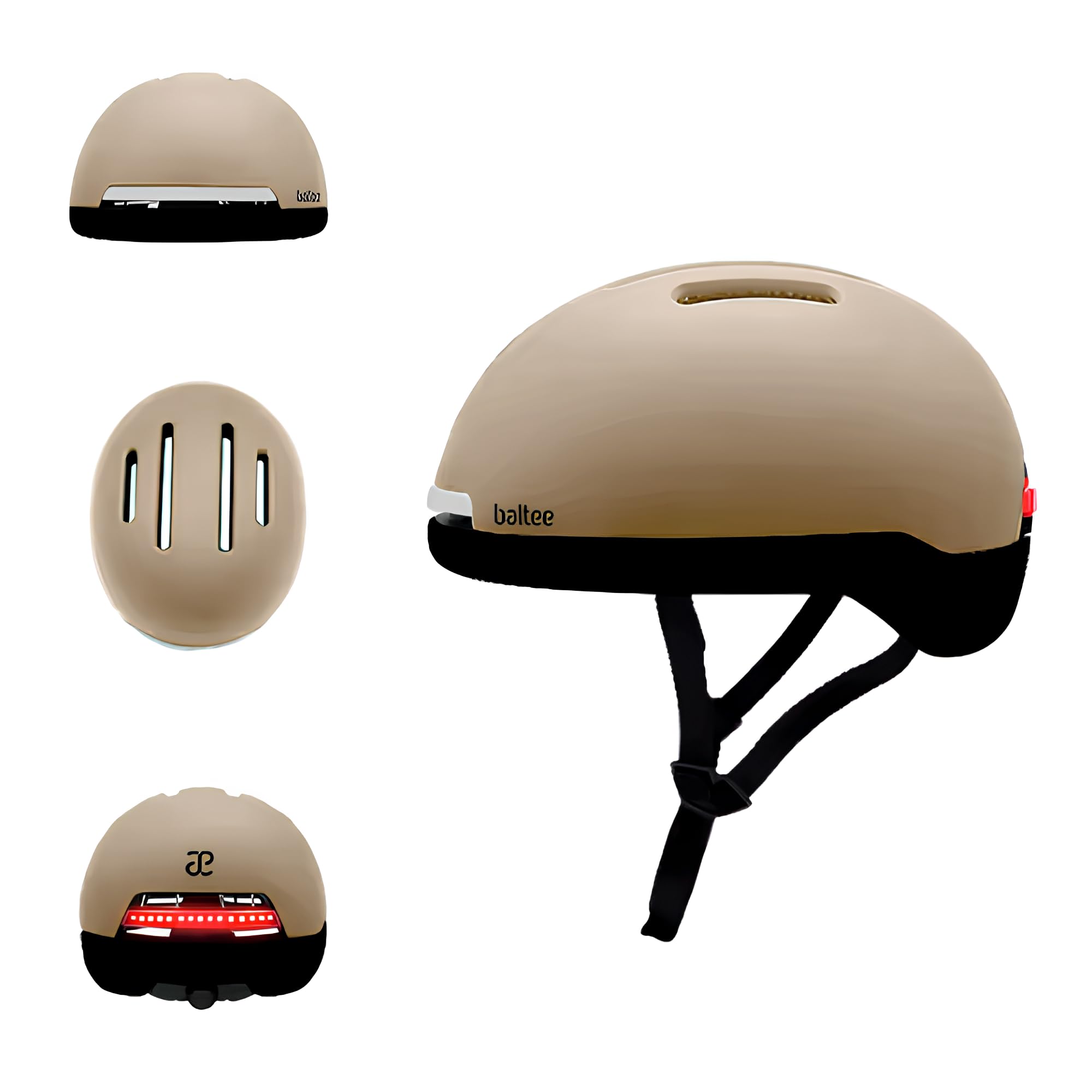 Casque Vélo Lumineux LED avec Clignotants, Télécommande sans Fil, Sécurité Renforcée Jour - Guide 360
