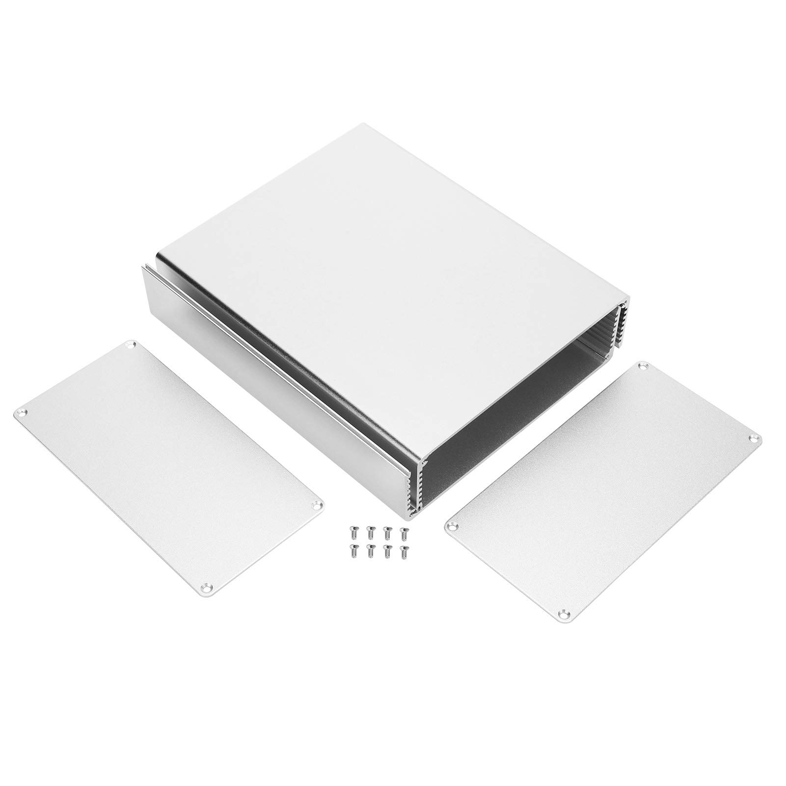 KIMISS Custodia in Lega di Alluminio per Circuiti Stampati - Custodia per Apparecchiature Industriali 80x160x200 Mm - Custodia Elettrica Resistente, Leggera e Personalizzabile (#1)