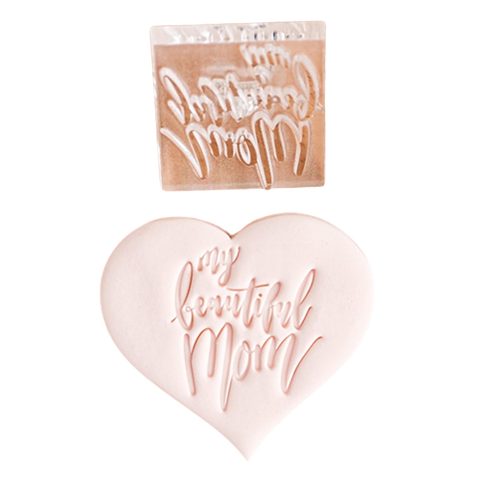 Tsophreniq Day Cookie Stamp Molds Effective Mother ' s Day Cookie Fondant Cutter Functional Biscuits Baking Stamp