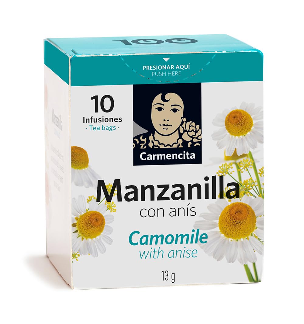 Chamomile with Anise infusion. 13g (0.46oz). 10 tea bags