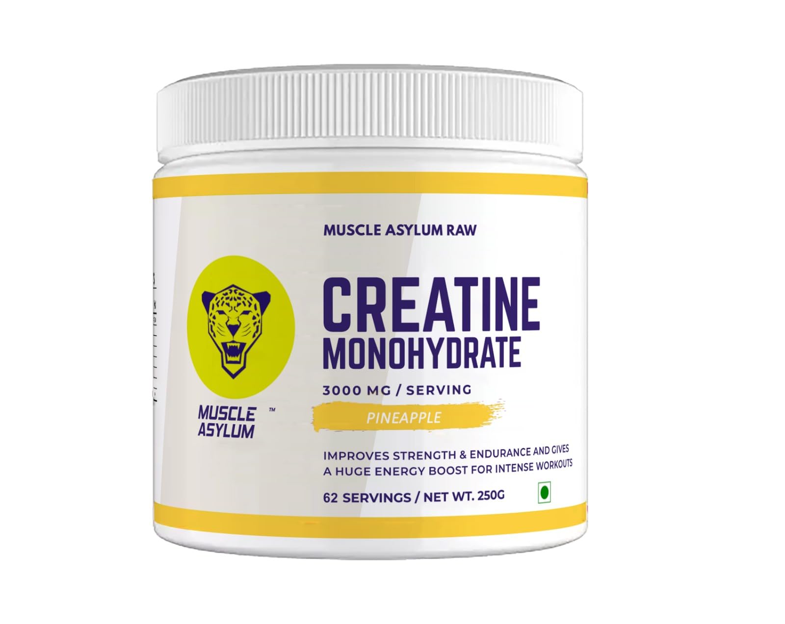 Muscle Asylum Pure Creatine Monohydrate | 250g, 62 Servings | Pineapple | With Genuine Lab Reports | Enhanced Muscle Strength & Power | Fast Recovery | Increased Muscle Mass (B0D3XK8PVC) Amazon Price History, Amazon Price Tracker
