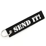 Rotary13B1 SEND IT! - Key Chain Jet Tag - Size 1 inch tall x 5 inches wide