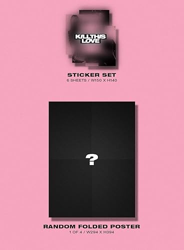 Miniatura 6 de BLACKPINK - KILL THIS LOVE [PINK ver.] (segundo mini álbum) CD+52p Photobook+Libro de letras+4 tarjetas fotográficas+tarjeta fotográfica