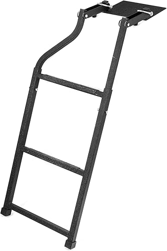 Miniatura 6 de WeiSen Escalera plegable para puerta trasera de camioneta para camioneta, escalón de extensión universal con tornillos autoperforantes de acero