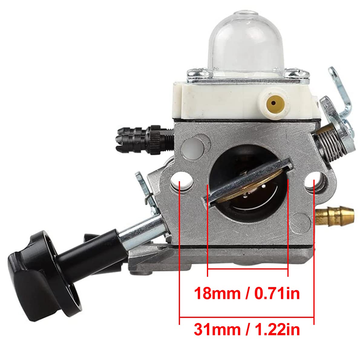 ZAMDOE Vergaser für Stihl SH56 SH56C SH86 SH86C BG86 BG86CE BG86Z BG86CEZ Gebläse ersetzt C1M-S261B 42411200616 4241 120 0616, mit Luftfilter, Zündkerze, Kraftstoffleitung, Kraftstofffilter