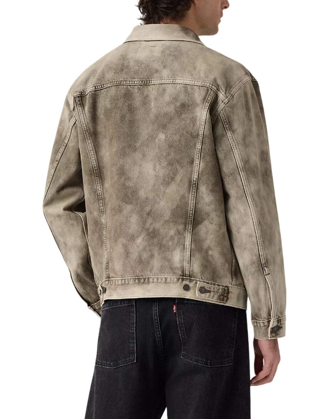 Levi's Kurtki jeansowe męskie brązowe A5782-0084