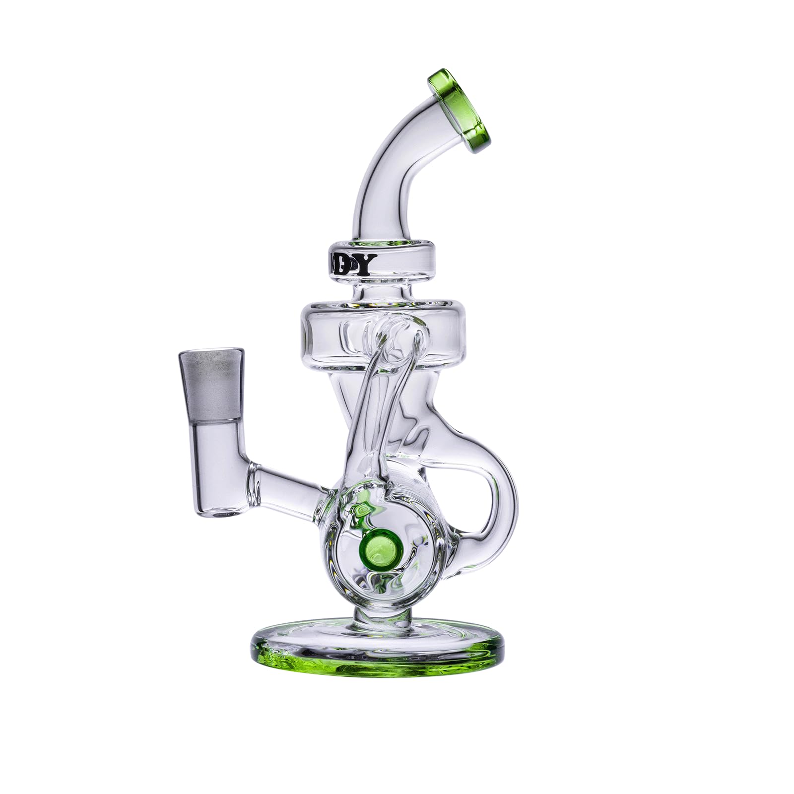 Goody Glass Drummer Boy Mini Dab Rig 4-teiliges Set Grün