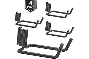 E-Track Heavy Duty Shovel Hanger 4 Pack, Heavy Duty Construction Tool Hook