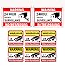 WISLIFE Video Surveillance Sign Set, 2 (10" X 7") Aluminum Warning Signs & 6 (6"X6") Window Stickers, Video Security Signs