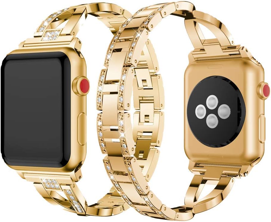 Best Cyber Deals ๐ฅ Dassions Vlokomz Metal Cuff Bangle Bracelet Bling Rhinestone Diamond Wristband X-Link Glitzy Strap Band for Apple Watch Band 42mm 44mm 45mm Women Iwatch Series 7 6 5 4 3 2 1 SE (42mm/44mm/45mm Gold) Best Cyber Deals ๐ฅ Dassions Vlokomz Metal Cuff Bangle Bracelet Bling Rhinestone Diamond Wristband X-Link Glitzy Strap Band for Apple Watch Band 42mm 44mm 45mm Women Iwatch Series 7 6 5 4 3 2 1 SE (42mm/44mm/45mm Gold)