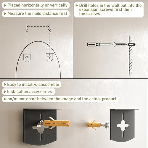 Miniatura 5 de Espejo de baño ovalado, dorado de 26 x 38 pulgadas, espejo de pared moderno para dormitorio, sala de estar, horizontal o vertical
