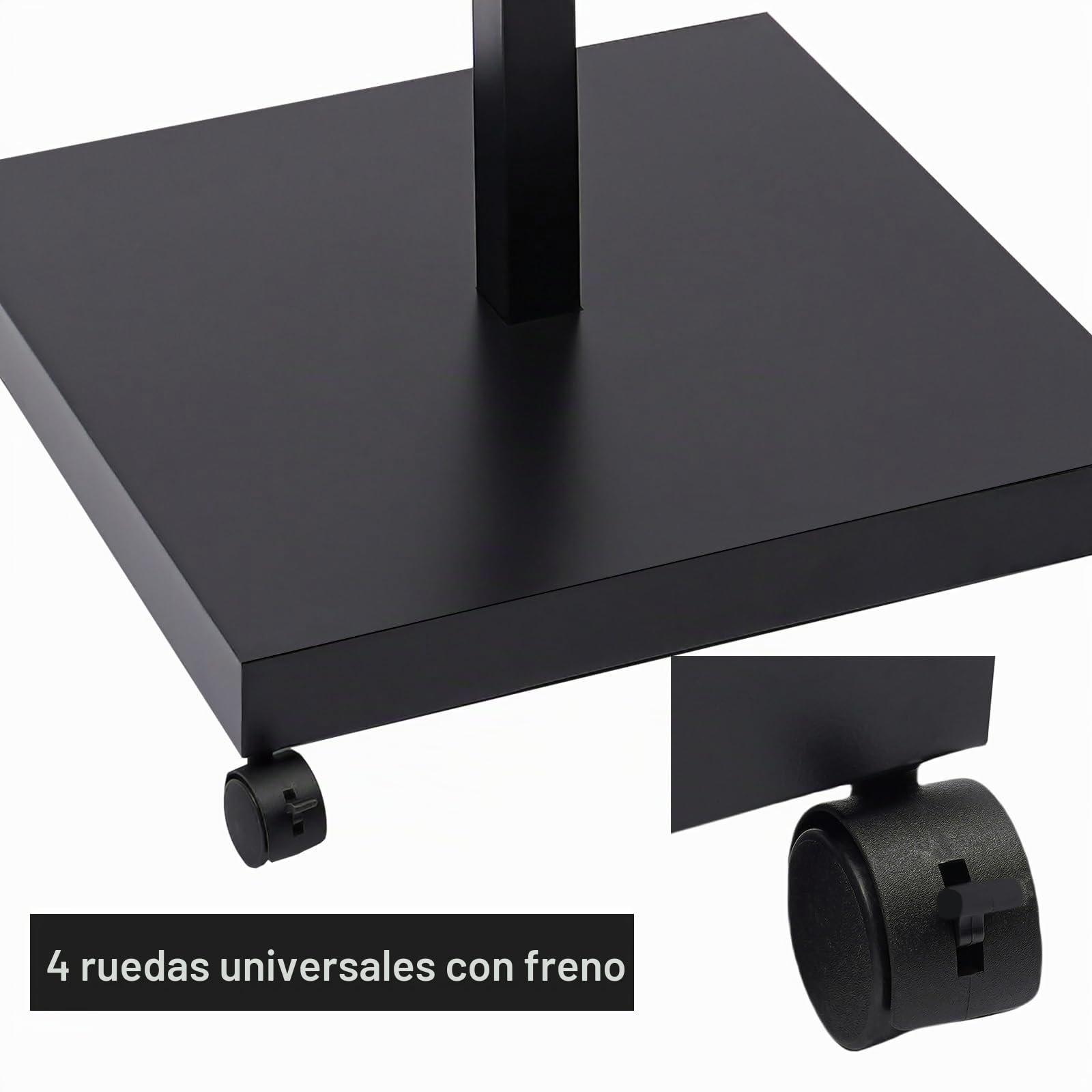 Soporte de información 64 x 89 cm negro para carteles, soporte de suelo, 167 cm de altura, soporte para carteles, soporte publicitario para bodas, ferias, tiendas minoristas y menús