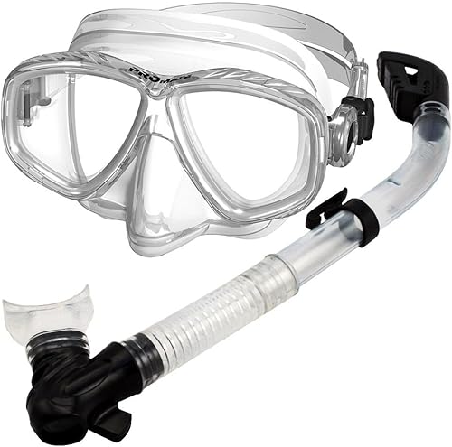 Promate Snorkeling Buceo Buceo Dry Snorkel Purge Mask Set de engranajes Promate Snorkeling Buceo Buceo Dry Snorkel Purge Mask Set de engranajes