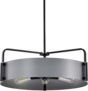 Nuvo Altos - 5 Light Large Pendant-7.38 Inches Tall and 22 Inches Wide-Matte Gray Finish