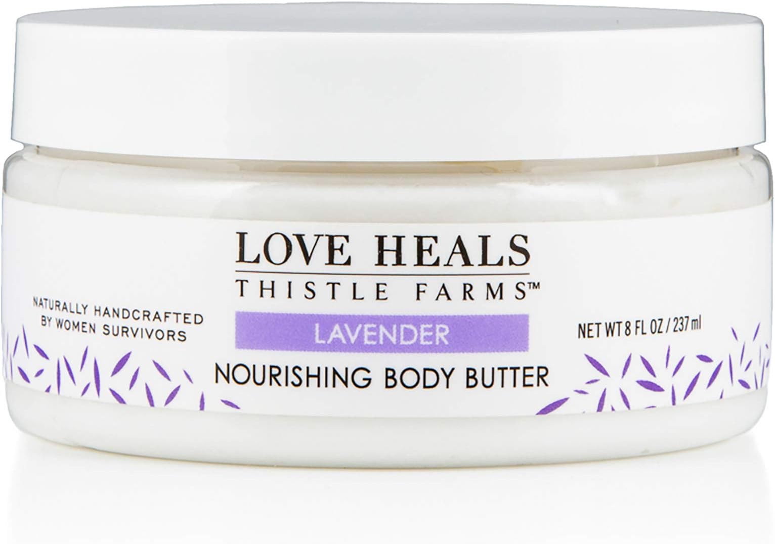 Thistle Farms | Nourishing Body Butter | Moisturizing Cream Whipped with Organic Coconut Oil handmade by Women Survivors (Lavender)