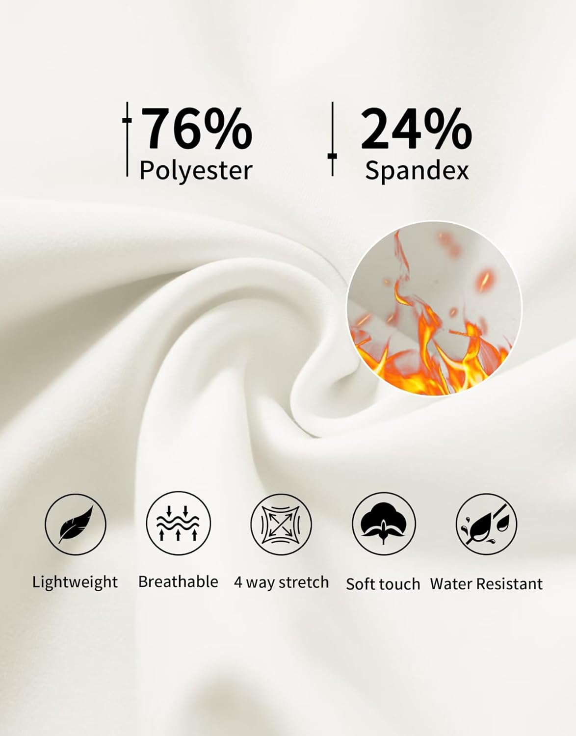 M MAELREG Boys Fleece Sweatpants Stretch Water Resistant Golf Joggers for Boys with Zipper Pockets Athletic Track Pants - Image 3