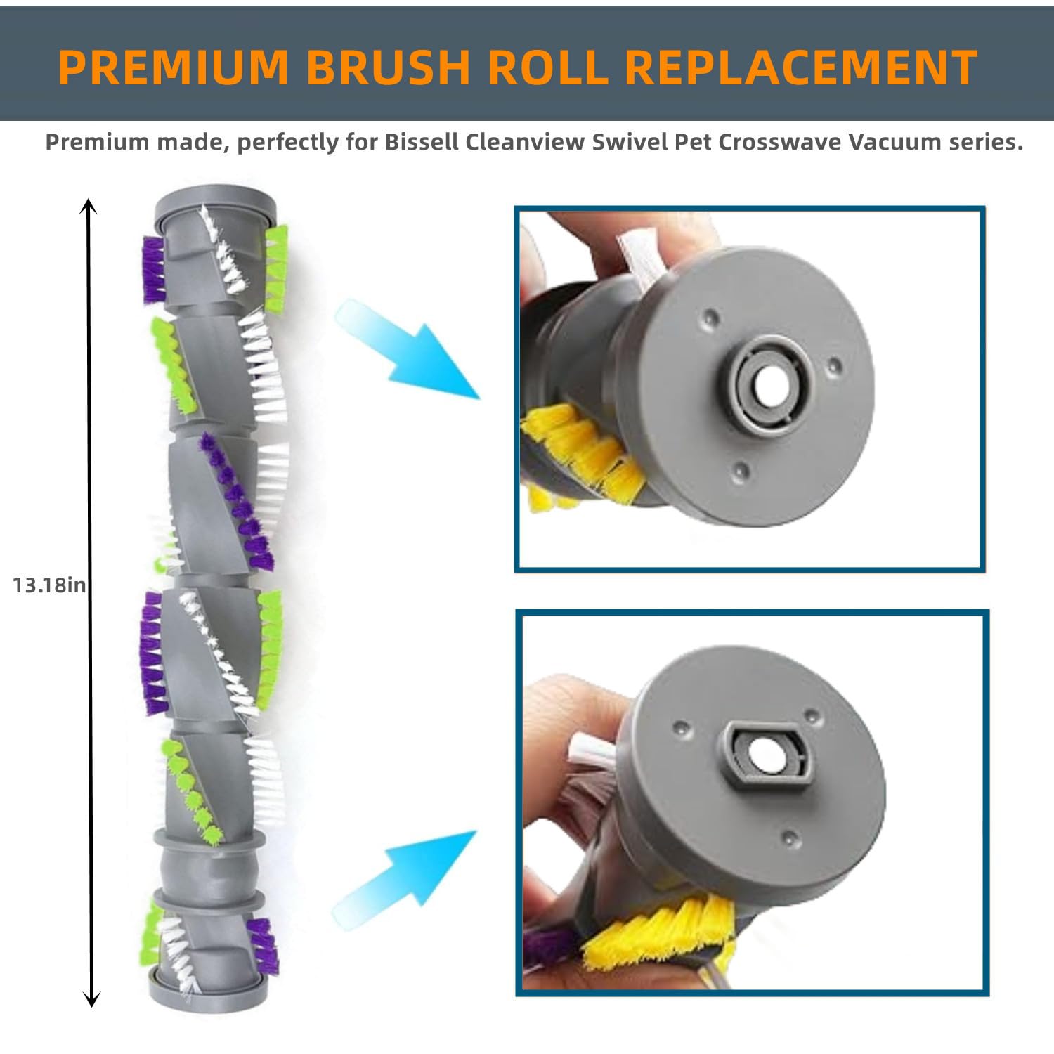 JEDELEOS Brush Roll Belts Replacement for Bissell 2252 2253 2254 2256 2258 2259 1830 3195 3196 3197 3197A 3198 3198A 1330 CleanView Swivel Rewind Vacuum Cleaner Replace Parts 1600159 1604545 1611230