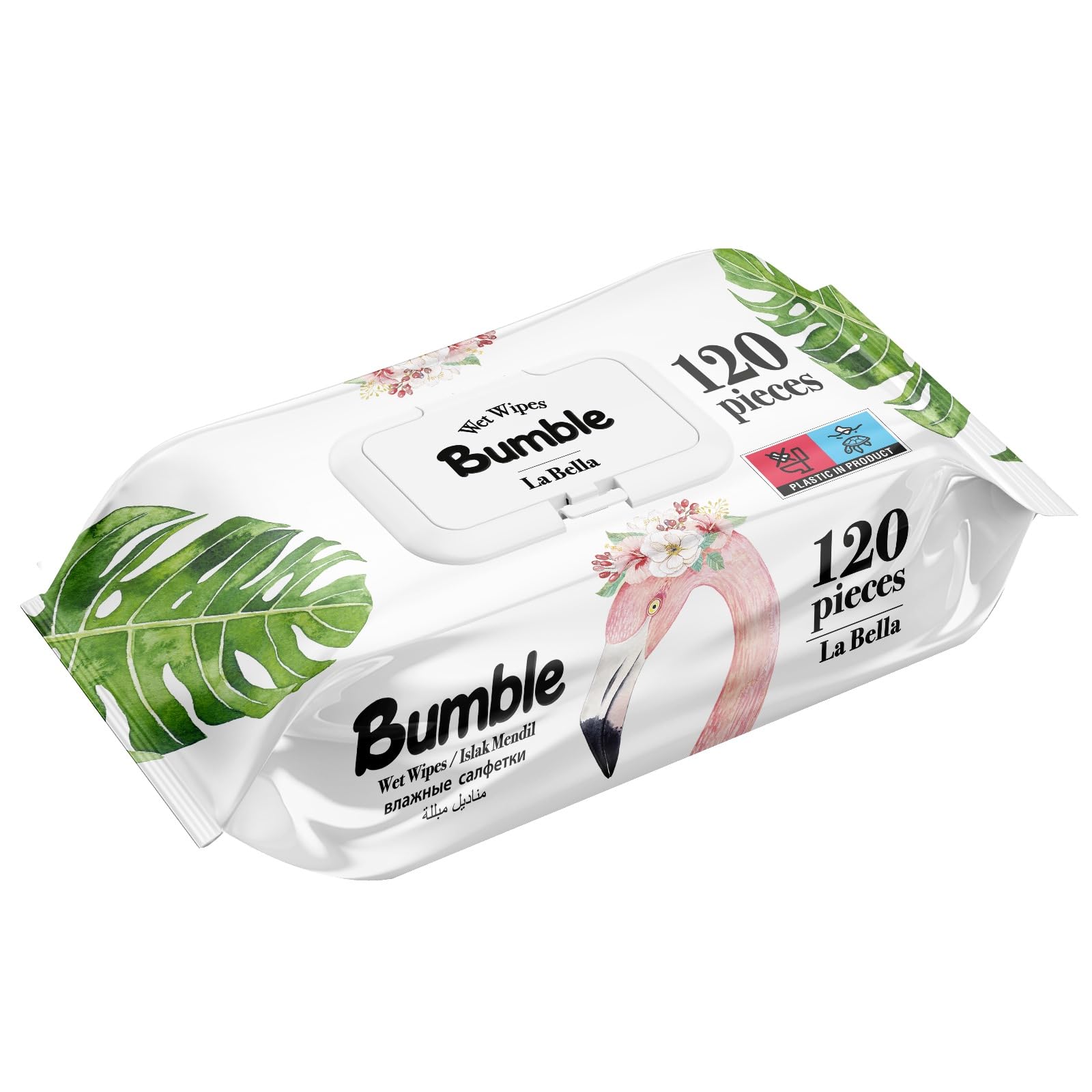 Bumble Fresh Clean Baby Wipes 12 Packs of 120 Wipes Equals to 1440 Baby Wet Wipes, Also Great for Hands and Faces (LA BELLA)