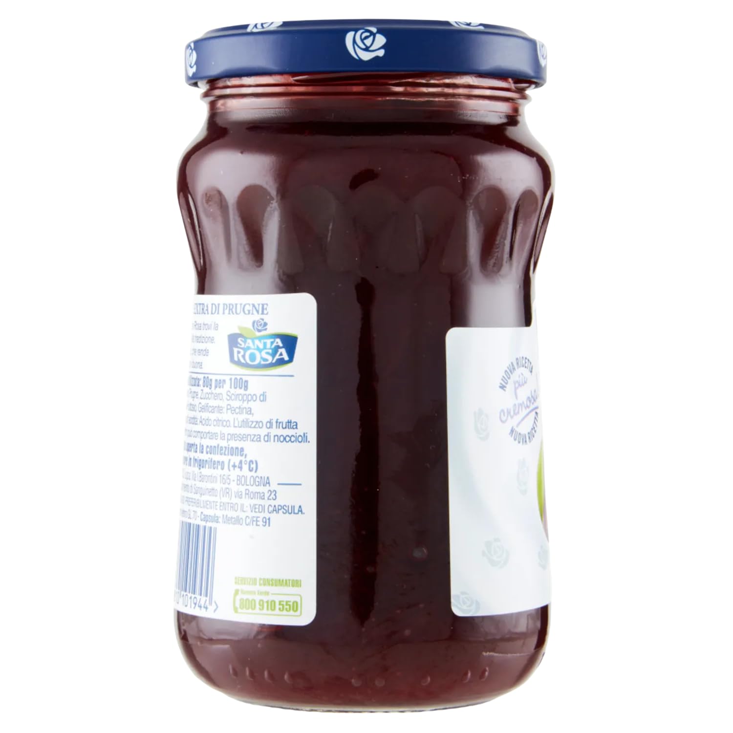 Confettura di Prugne 350 g – Marmellata con Frutta a Pezzettoni Ideale per Colazione e Dolci – Variazioni 4/8/12 Pezzi (12 PEZZI)