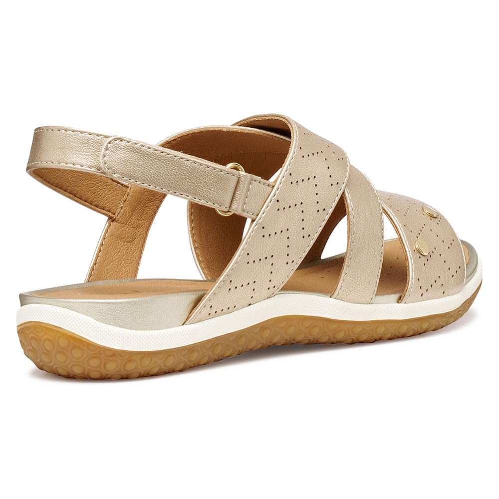 Geox D Sandal Vega B, Sandalia Plana Mujer