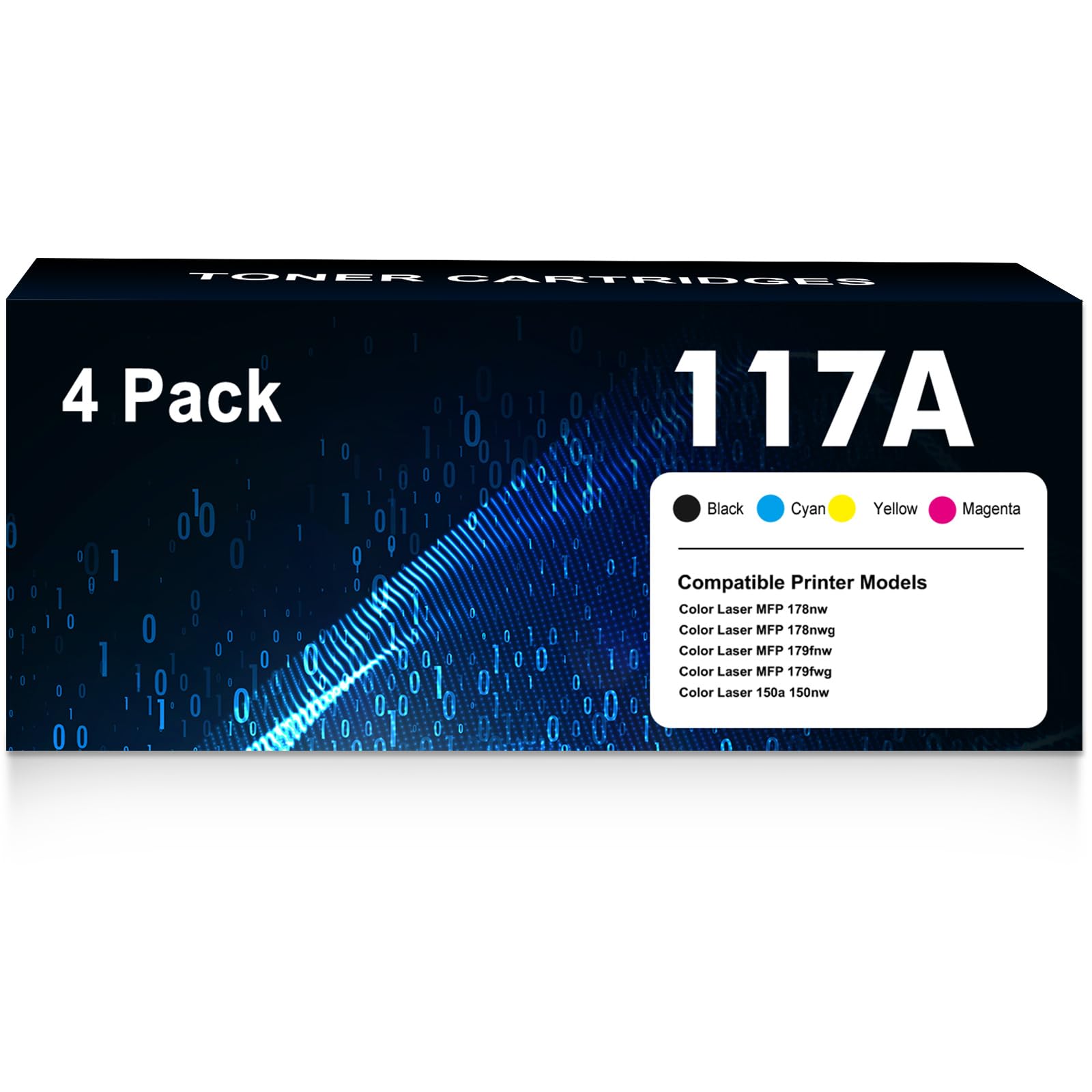 117A Toner Set Kompatibel f ü r HP 117A W2070A W2071A W2072A W2073A f ü r r HP Color Laser MFP 178nwg 179fwg 150nw 179fnw 150a 178nw (4er-Pack, Schwarz Cyan Magenta Gelb)