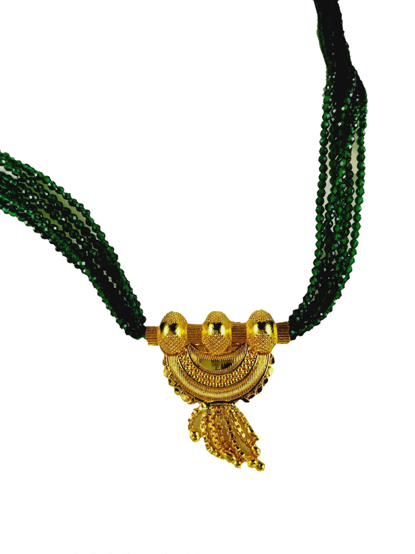 ELEGANCE Traditional PAHADI Timaniya Hydro Beaded Necklace | Nepali Mangalsutra | Uttrakhandi Necklace (Green) (B0DFVP3LMX) Amazon Price History, Amazon Price Tracker
